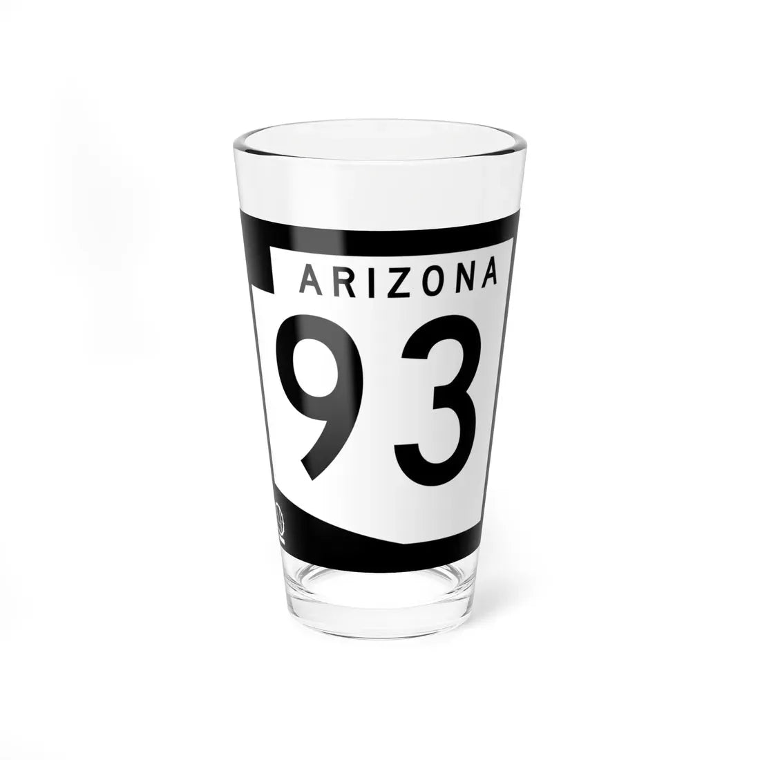 Arizona 93 1978 (Arizona) (Road Sign) Pint Glass 16oz 16oz - Go Mug Yourself