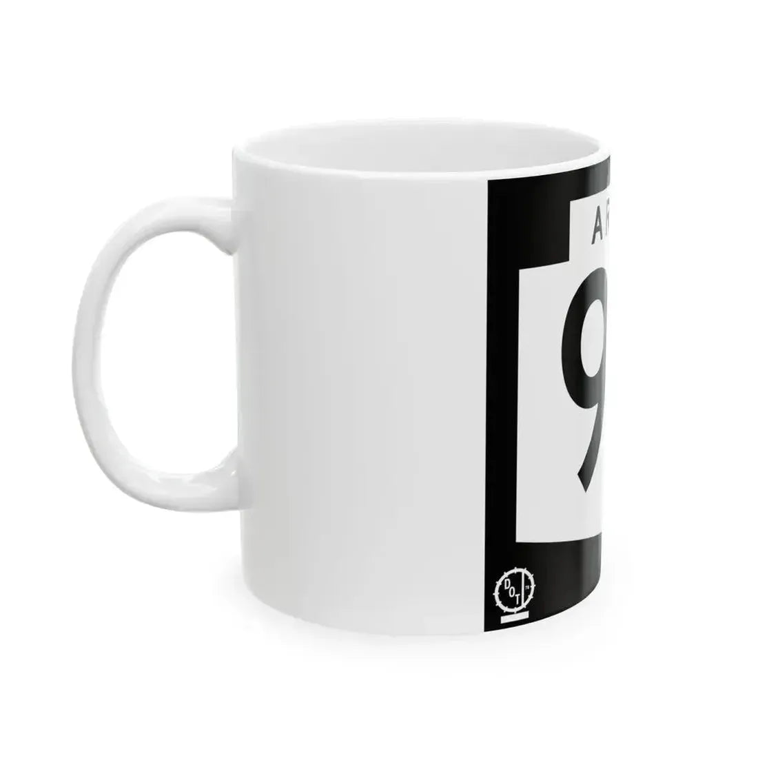 Arizona 93 1978 (Arizona) (Road Sign) White Coffee Mug - Go Mug Yourself