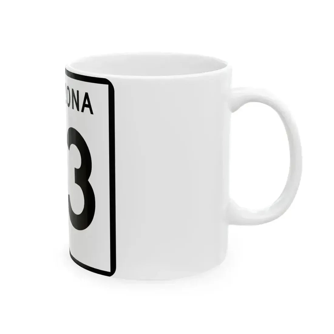 Arizona 93 (Arizona) (Road Sign) White Coffee Mug - Go Mug Yourself