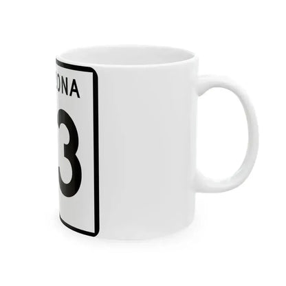 Arizona 93 (Arizona) (Road Sign) White Coffee Mug - Go Mug Yourself