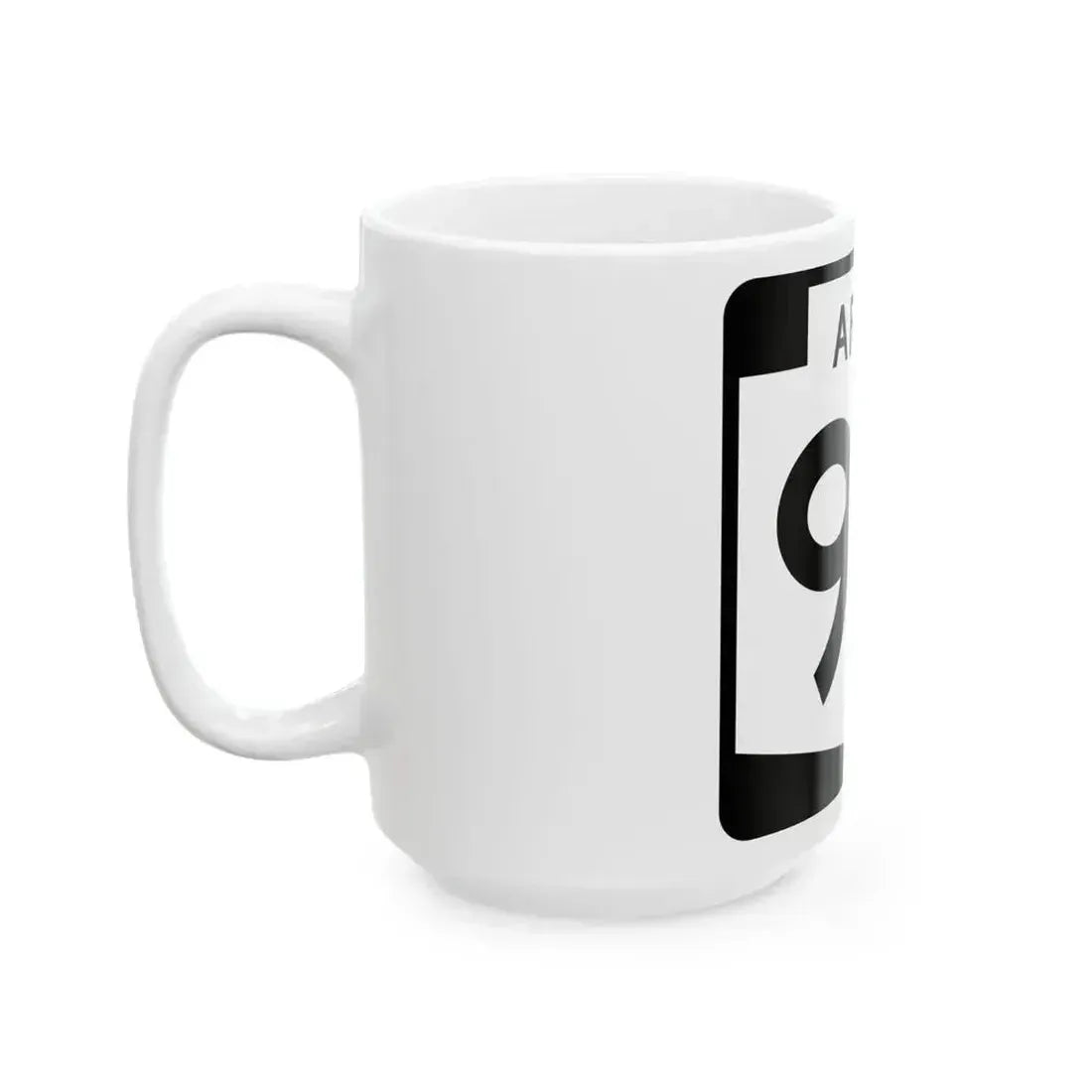 Arizona 93 (Arizona) (Road Sign) White Coffee Mug - Go Mug Yourself