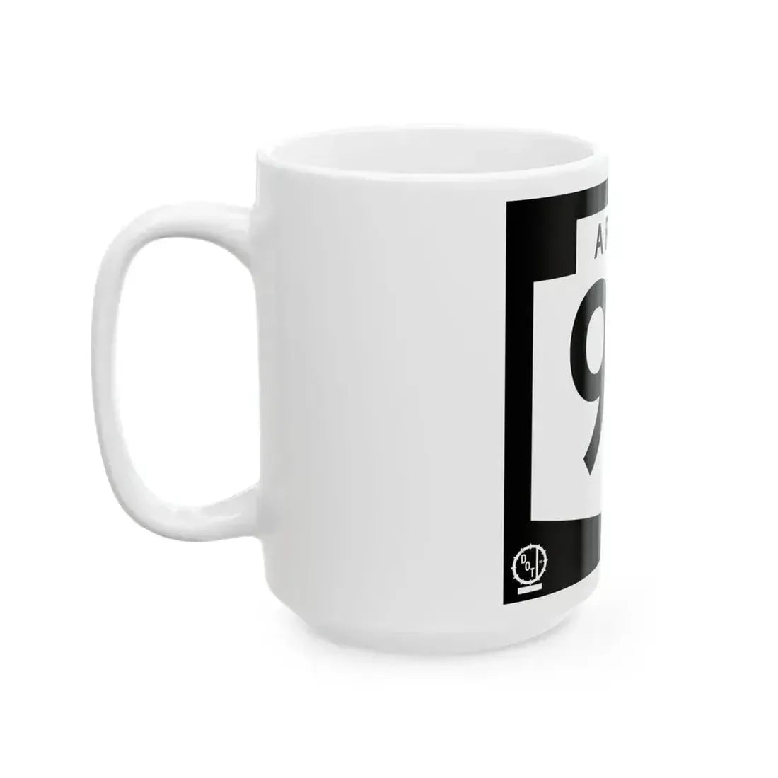 Arizona 95 1978 (Arizona) (Road Sign) White Coffee Mug - Go Mug Yourself