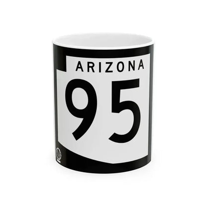 Arizona 95 1978 (Arizona) (Road Sign) White Coffee Mug - Go Mug Yourself