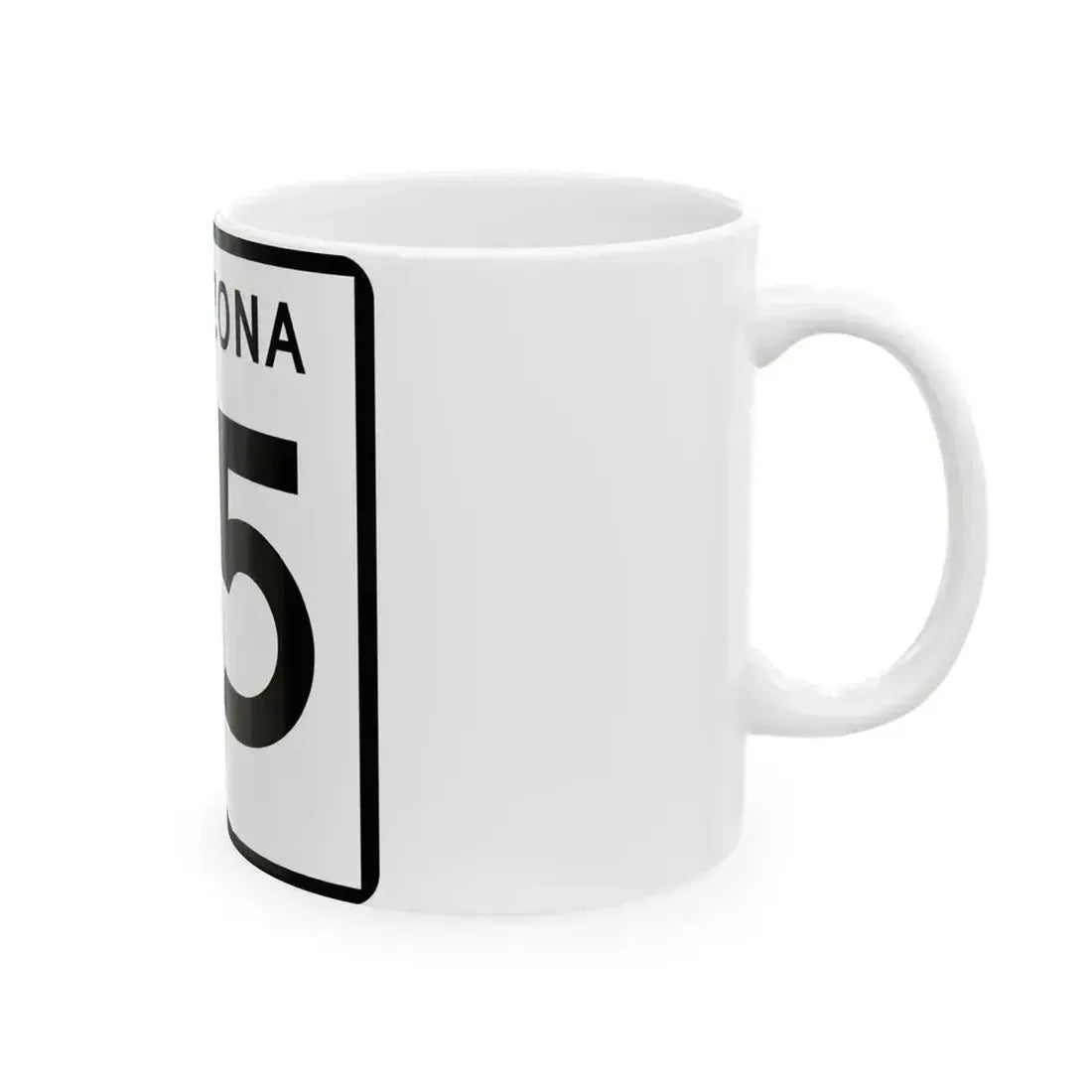 Arizona 95 (Arizona) (Road Sign) White Coffee Mug - Go Mug Yourself