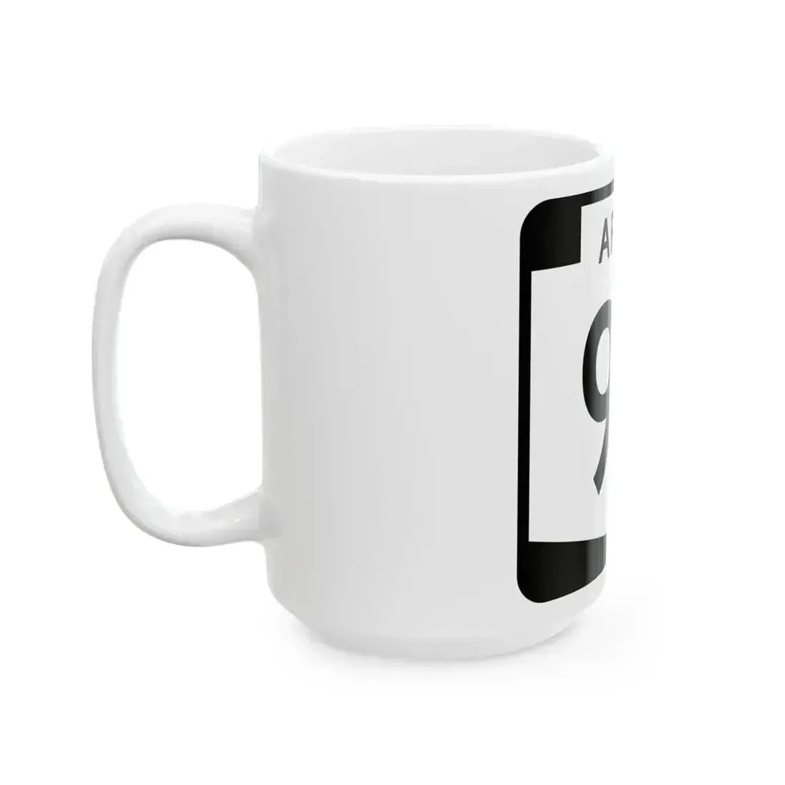 Arizona 95S (Arizona) (Road Sign) White Coffee Mug - Go Mug Yourself