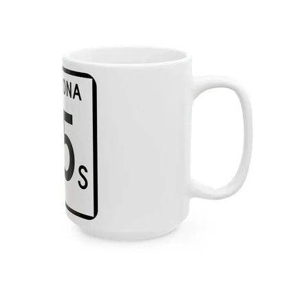 Arizona 95S (Arizona) (Road Sign) White Coffee Mug - Go Mug Yourself