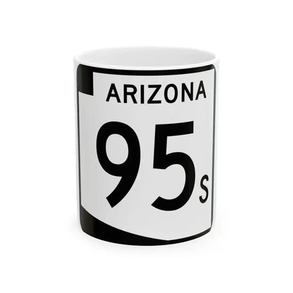 Arizona 95S (Arizona) (Road Sign) White Coffee Mug - Go Mug Yourself