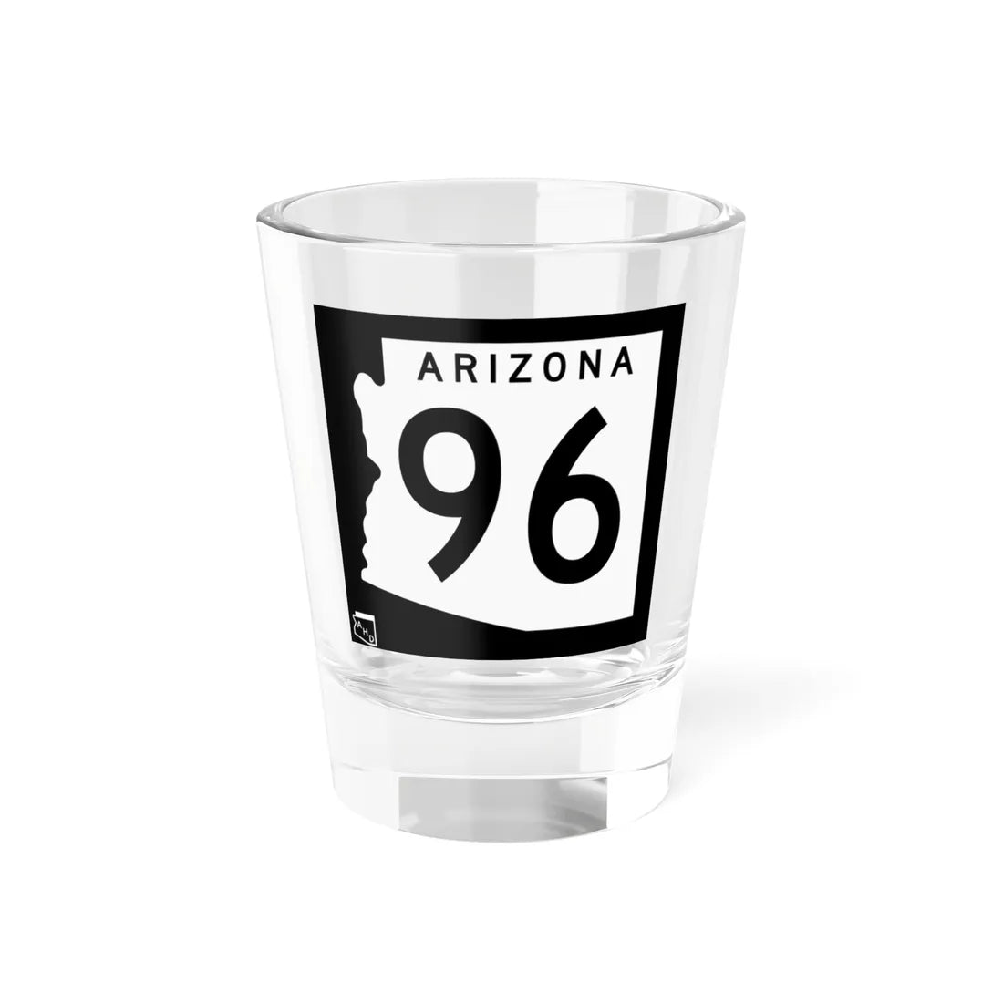 Arizona 96 1963 (Arizona) (Road Sign) Shot Glass 1.5oz 1.5oz - Go Mug Yourself
