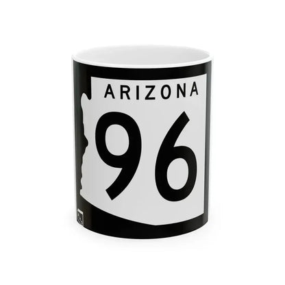 Arizona 96 1963 (Arizona) (Road Sign) White Coffee Mug 11oz - Go Mug Yourself