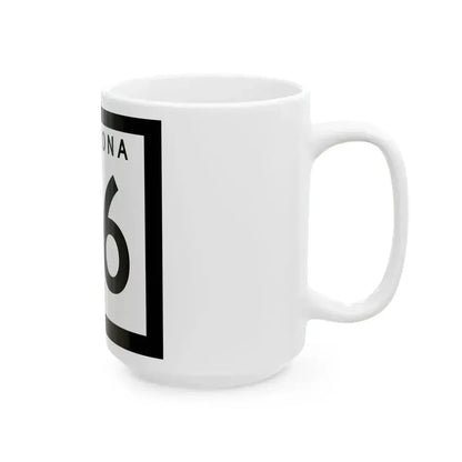Arizona 96 1963 (Arizona) (Road Sign) White Coffee Mug - Go Mug Yourself