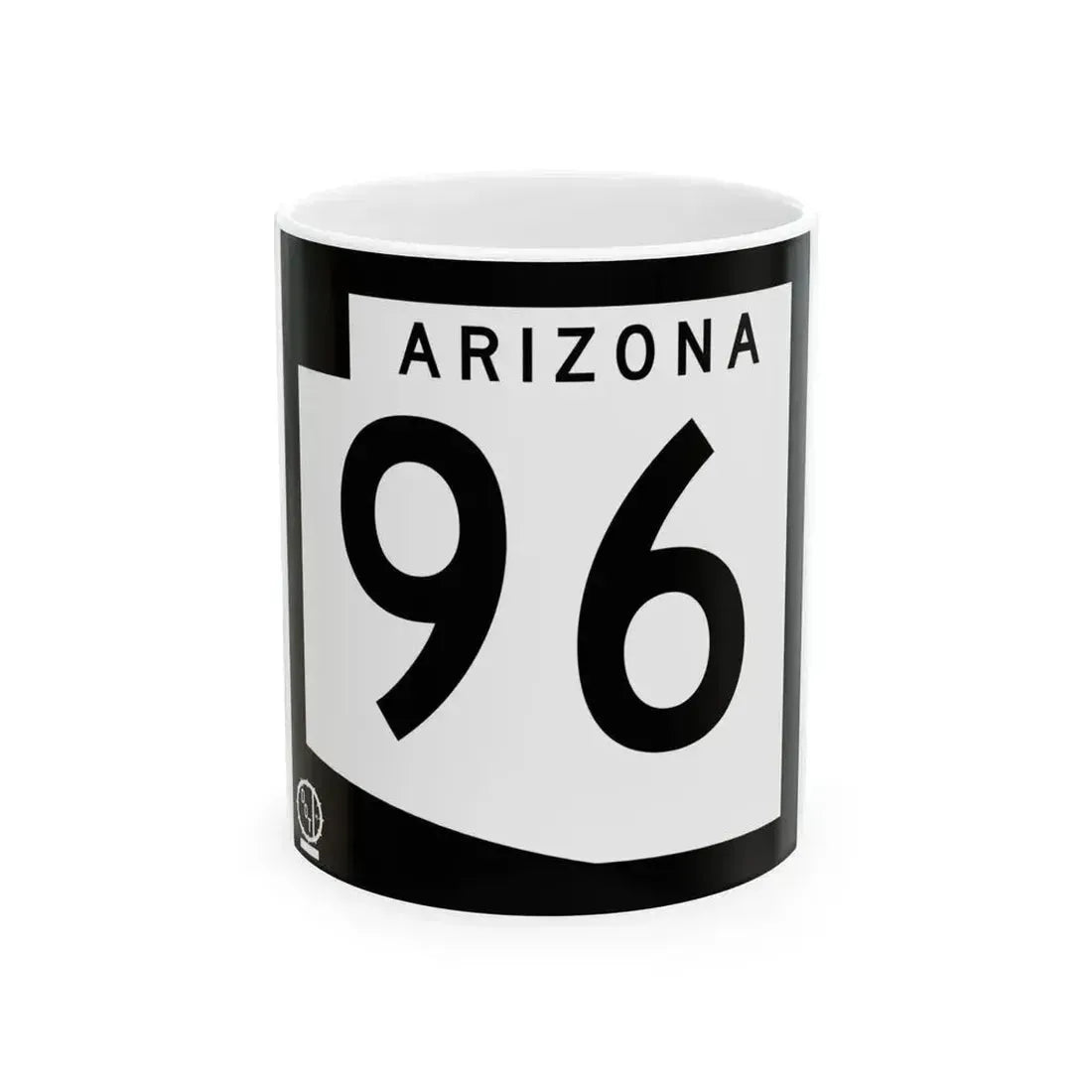 Arizona 96 1978 (Arizona) (Road Sign) White Coffee Mug 11oz - Go Mug Yourself