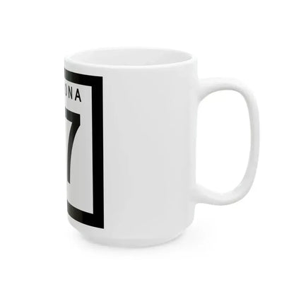 Arizona 97 1963 (Arizona) (Road Sign) White Coffee Mug - Go Mug Yourself