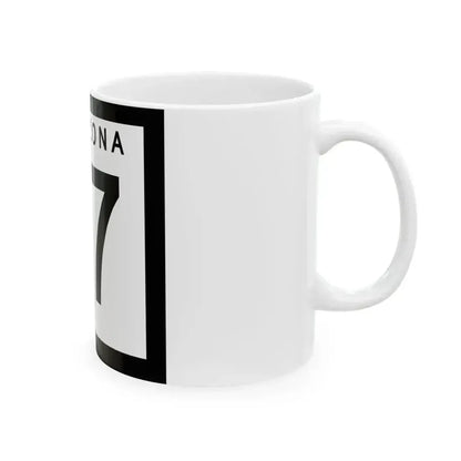 Arizona 97 1973 (Arizona) (Road Sign) White Coffee Mug - Go Mug Yourself
