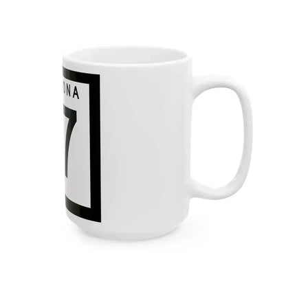 Arizona 97 1973 (Arizona) (Road Sign) White Coffee Mug - Go Mug Yourself