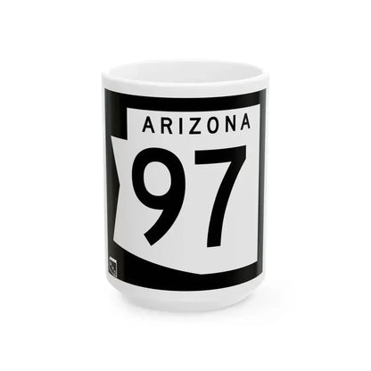 Arizona 97 1973 (Arizona) (Road Sign) White Coffee Mug - Go Mug Yourself
