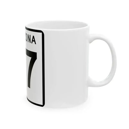 Arizona 97 (Arizona) (Road Sign) White Coffee Mug - Go Mug Yourself