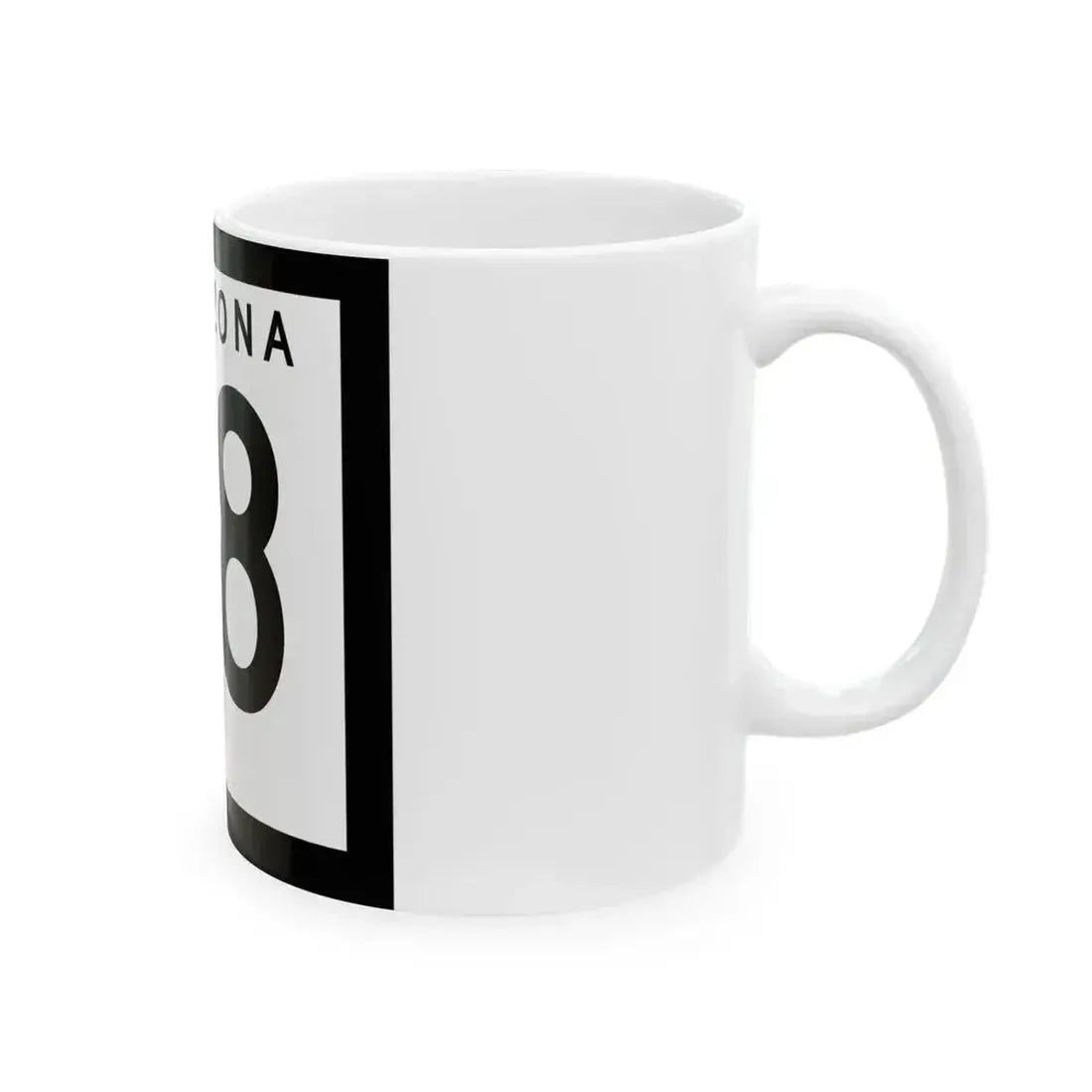 Arizona 98 1978 (Arizona) (Road Sign) White Coffee Mug - Go Mug Yourself