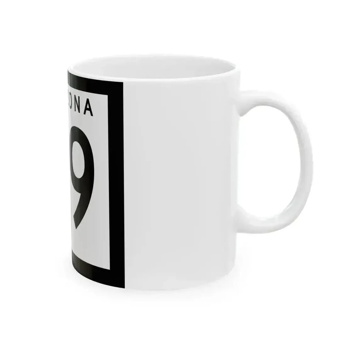 Arizona 99 1963 (Arizona) (Road Sign) White Coffee Mug - Go Mug Yourself