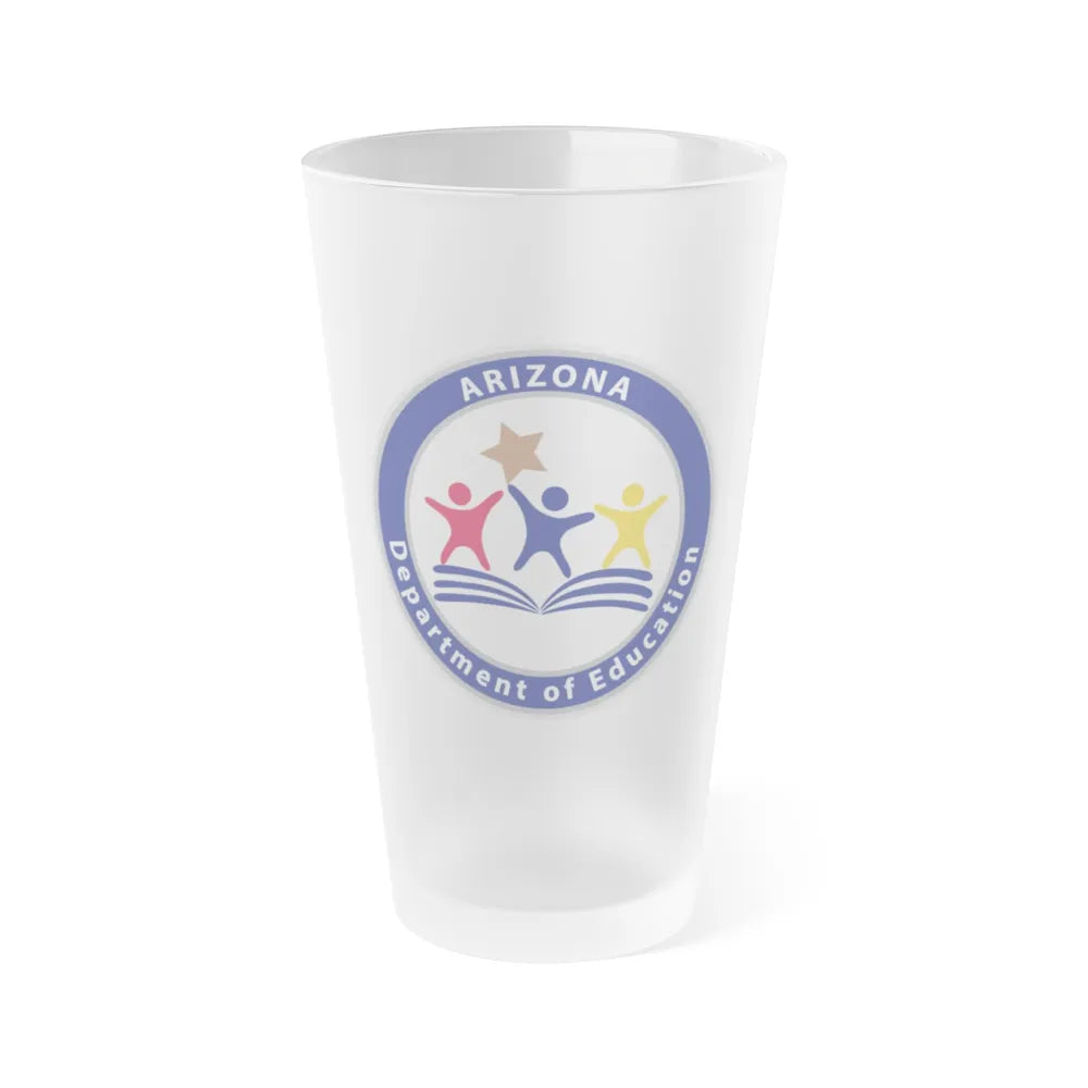 Arizona Department of Education - Frosted Pint Glass 16oz-16oz-Frosted-Go Mug Yourself