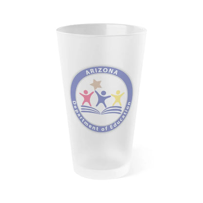 Arizona Department of Education - Frosted Pint Glass 16oz-16oz-Frosted-Go Mug Yourself