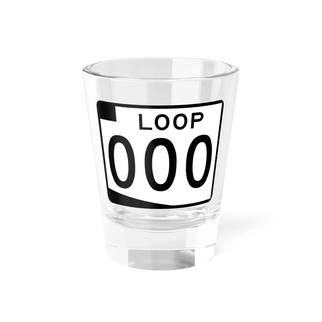 Arizona Loop 000 template (Arizona) (Road Sign) Shot Glass 1.5oz 1.5oz - Go Mug Yourself
