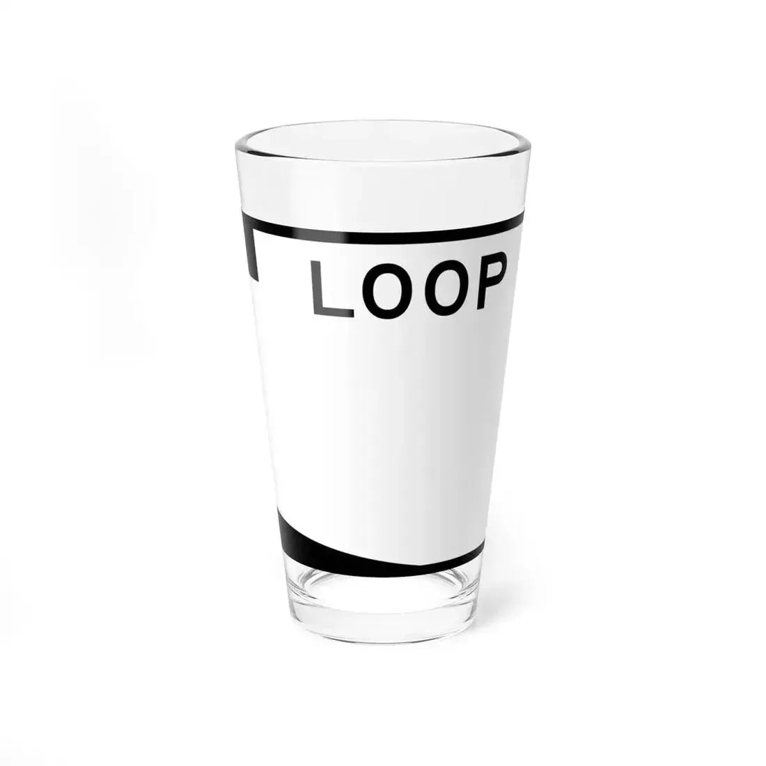 Arizona Loop blank (Arizona) (Road Sign) Pint Glass 16oz 16oz - Go Mug Yourself