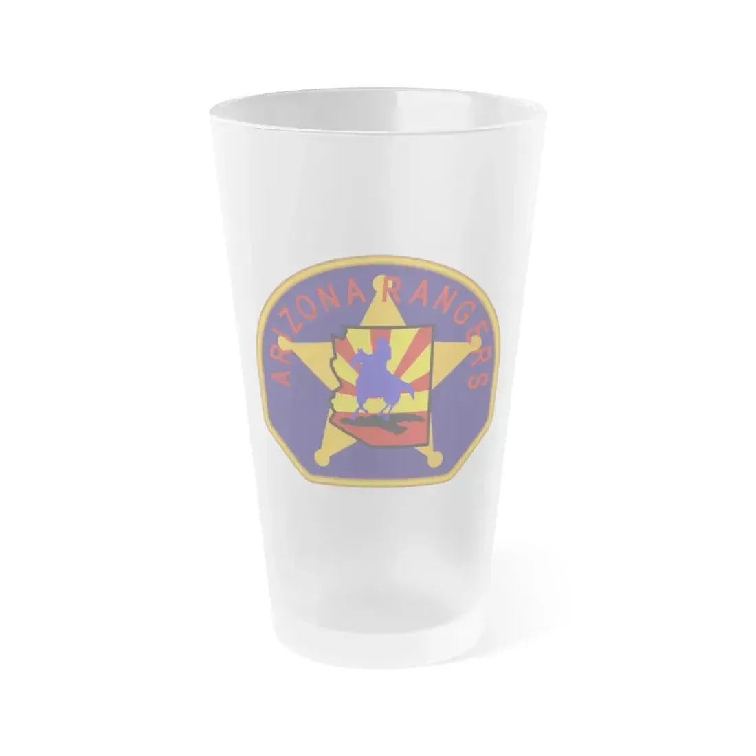 Arizona Rangers - Frosted Pint Glass 16oz 16oz Frosted - Go Mug Yourself