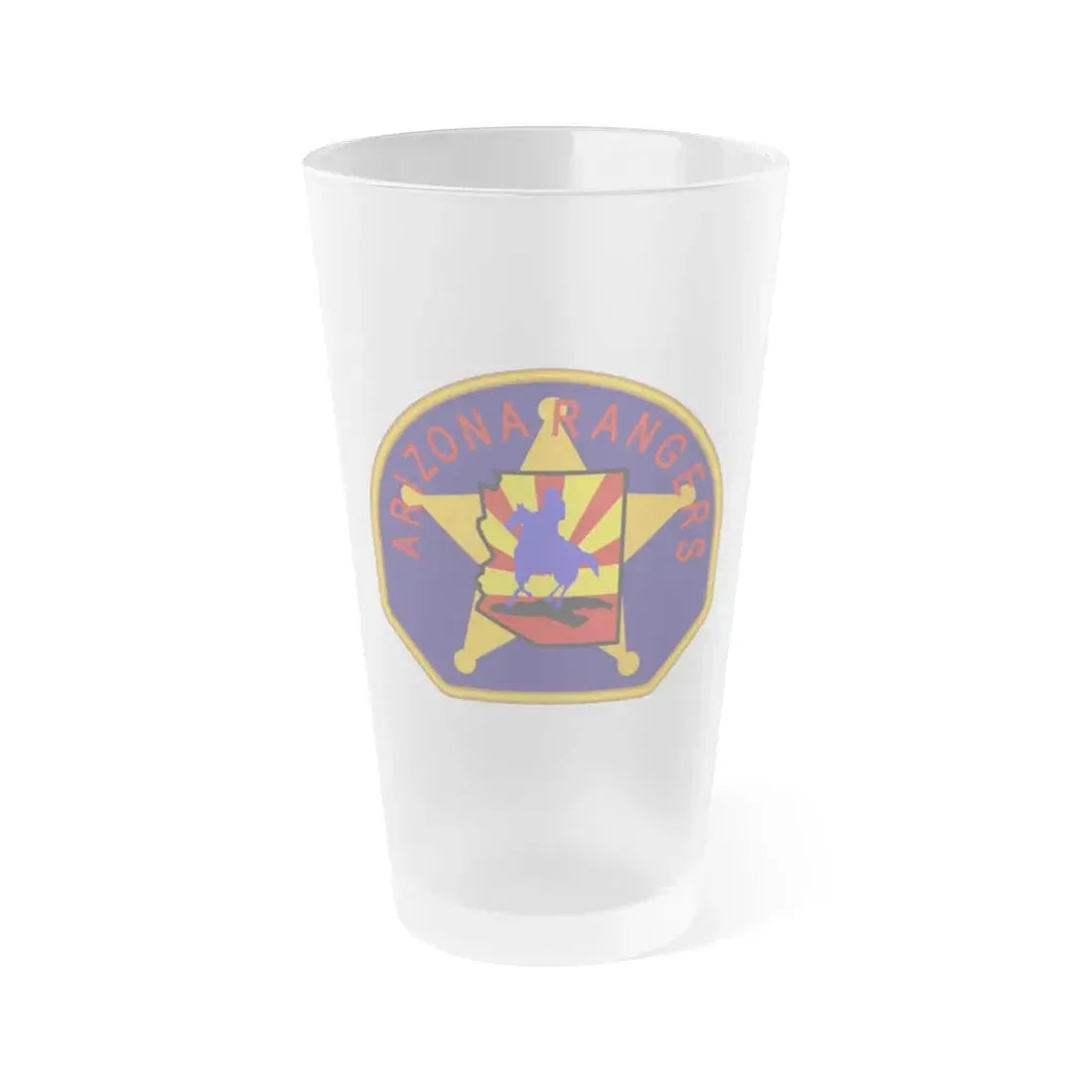 Arizona Rangers - Frosted Pint Glass 16oz - Go Mug Yourself