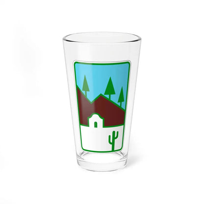 Arizona Scenic Road Marker (Arizona) (Road Sign) Pint Glass 16oz 16oz - Go Mug Yourself