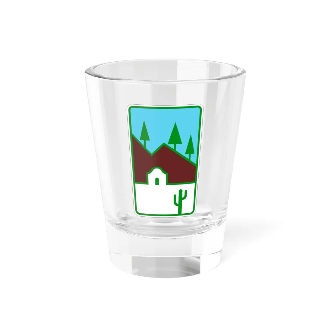Arizona Scenic Road Marker (Arizona) (Road Sign) Shot Glass 1.5oz 1.5oz - Go Mug Yourself