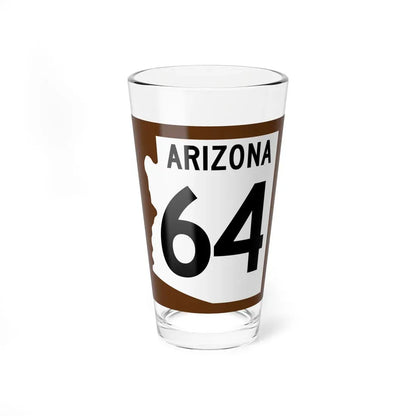 Arizona XX 1960 east (Arizona) (Road Sign) Pint Glass 16oz 16oz - Go Mug Yourself