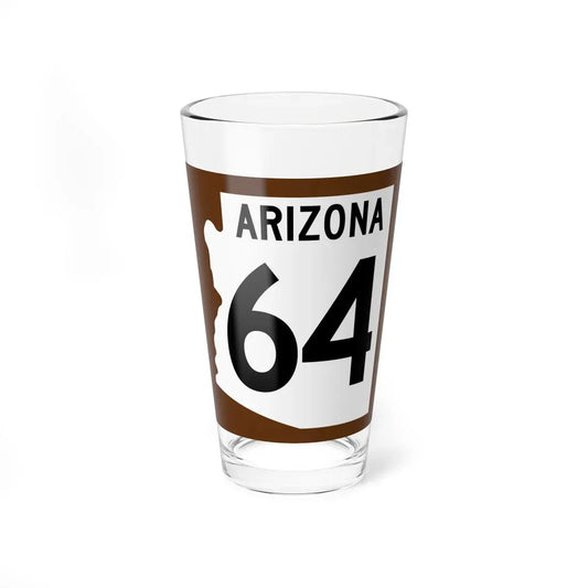 Arizona XX 1960 east (Arizona) (Road Sign) Pint Glass 16oz 16oz - Go Mug Yourself