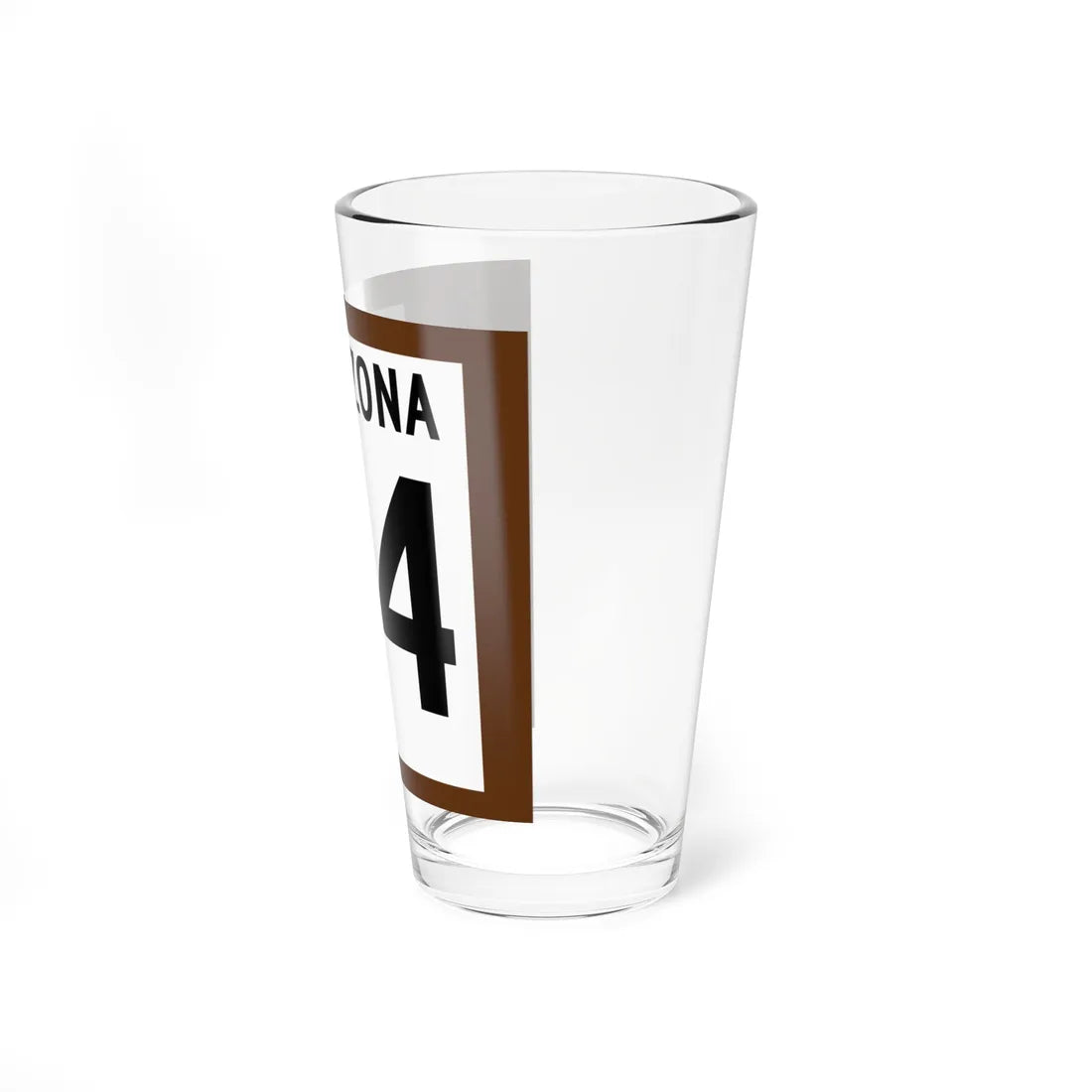 Arizona XX 1960 east (Arizona) (Road Sign) Pint Glss 16oz - Go Mug Yourself