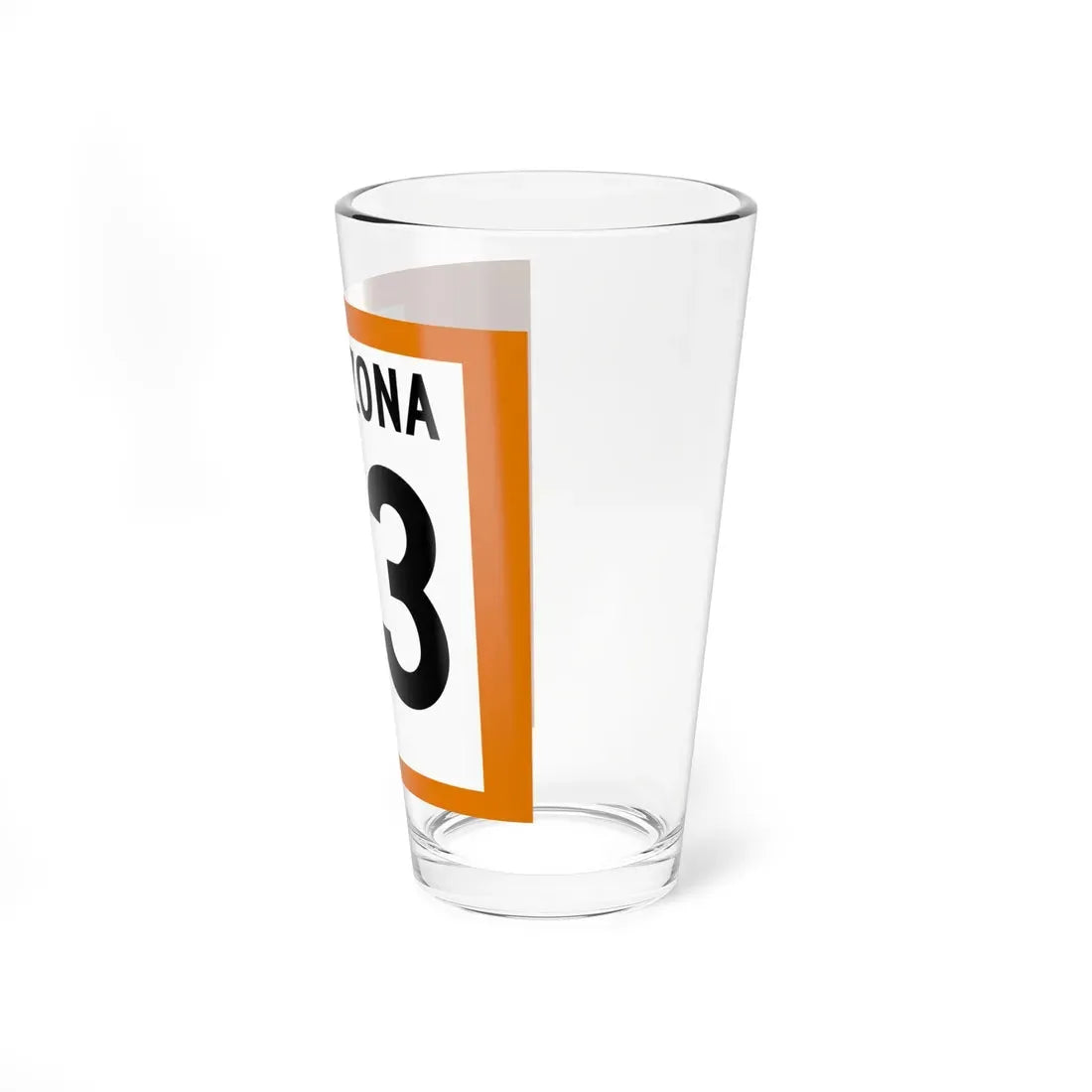 Arizona XX 1960 north (Arizona) (Road Sign) Pint Glass 16oz - Go Mug Yourself