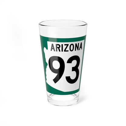 Arizona XX 1960 south (Arizona) (Road Sign) Pint Glass 16oz 16oz - Go Mug Yourself