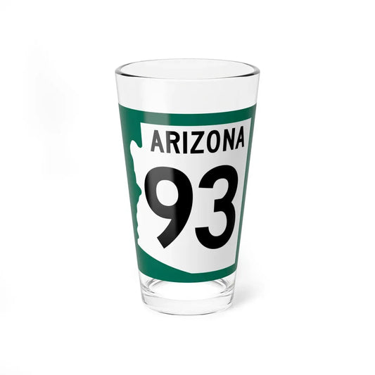 Arizona XX 1960 south (Arizona) (Road Sign) Pint Glass 16oz 16oz - Go Mug Yourself