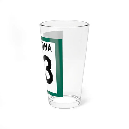 Arizona XX 1960 south (Arizona) (Road Sign) Pint Glass 16oz - Go Mug Yourself