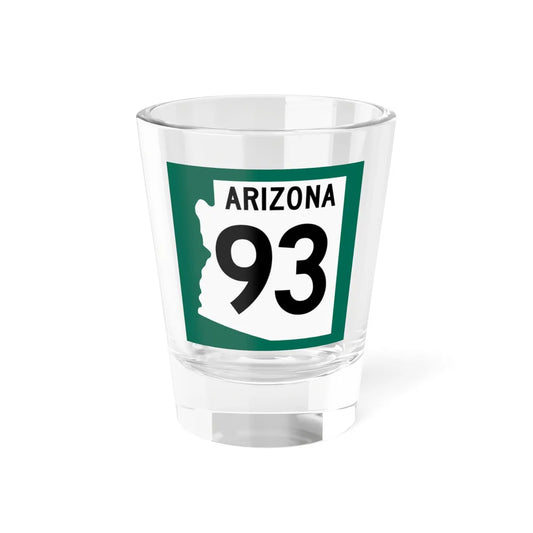 Arizona XX 1960 south (Arizona) (Road Sign) Shot Glass 1.5oz 1.5oz - Go Mug Yourself