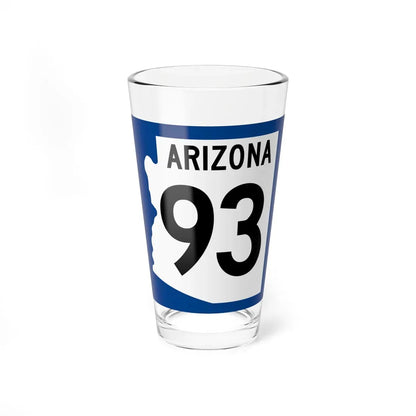 Arizona XX 1960 west (Arizona) (Road Sign) Pint Glass 16oz 16oz - Go Mug Yourself