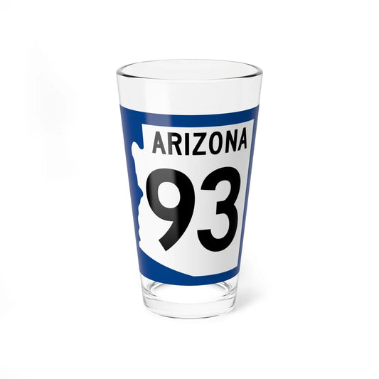 Arizona XX 1960 west (Arizona) (Road Sign) Pint Glss 16oz 16oz - Go Mug Yourself