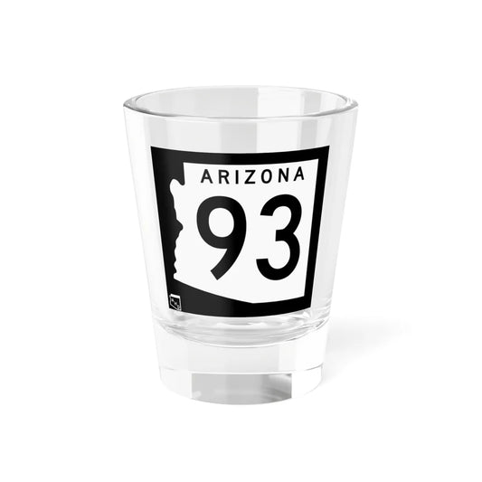 Arizona XX 1963 (Arizona) (Road Sign) Shot Glass 1.5oz 1.5oz - Go Mug Yourself