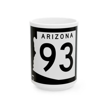 Arizona XX 1963 (Arizona) (Road Sign) White Coffee Mug 15oz - Go Mug Yourself