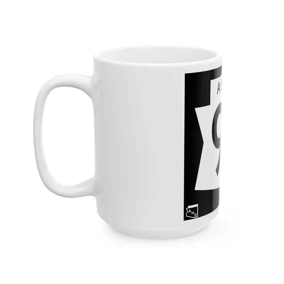 Arizona XX 1973 (Arizona) (Road Sign) White Coffee Mug - Go Mug Yourself