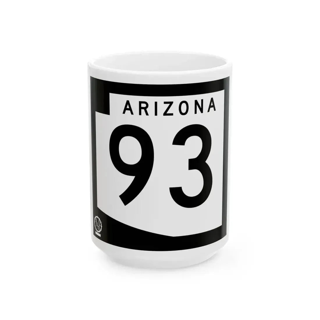 Arizona XX 1978 (Arizona) (Road Sign) White Coffee Mug 15oz - Go Mug Yourself