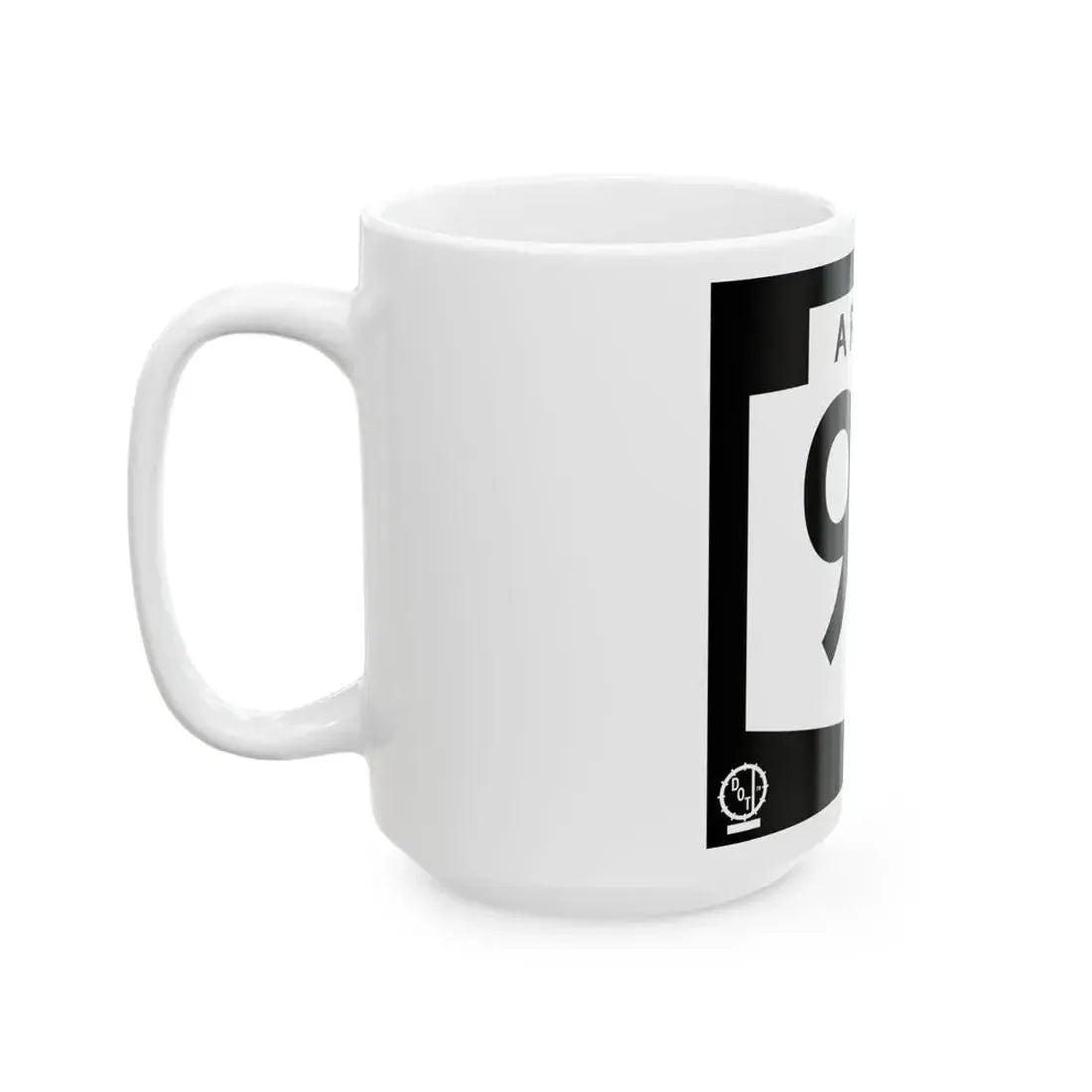 Arizona XX 1978 (Arizona) (Road Sign) White Coffee Mug - Go Mug Yourself