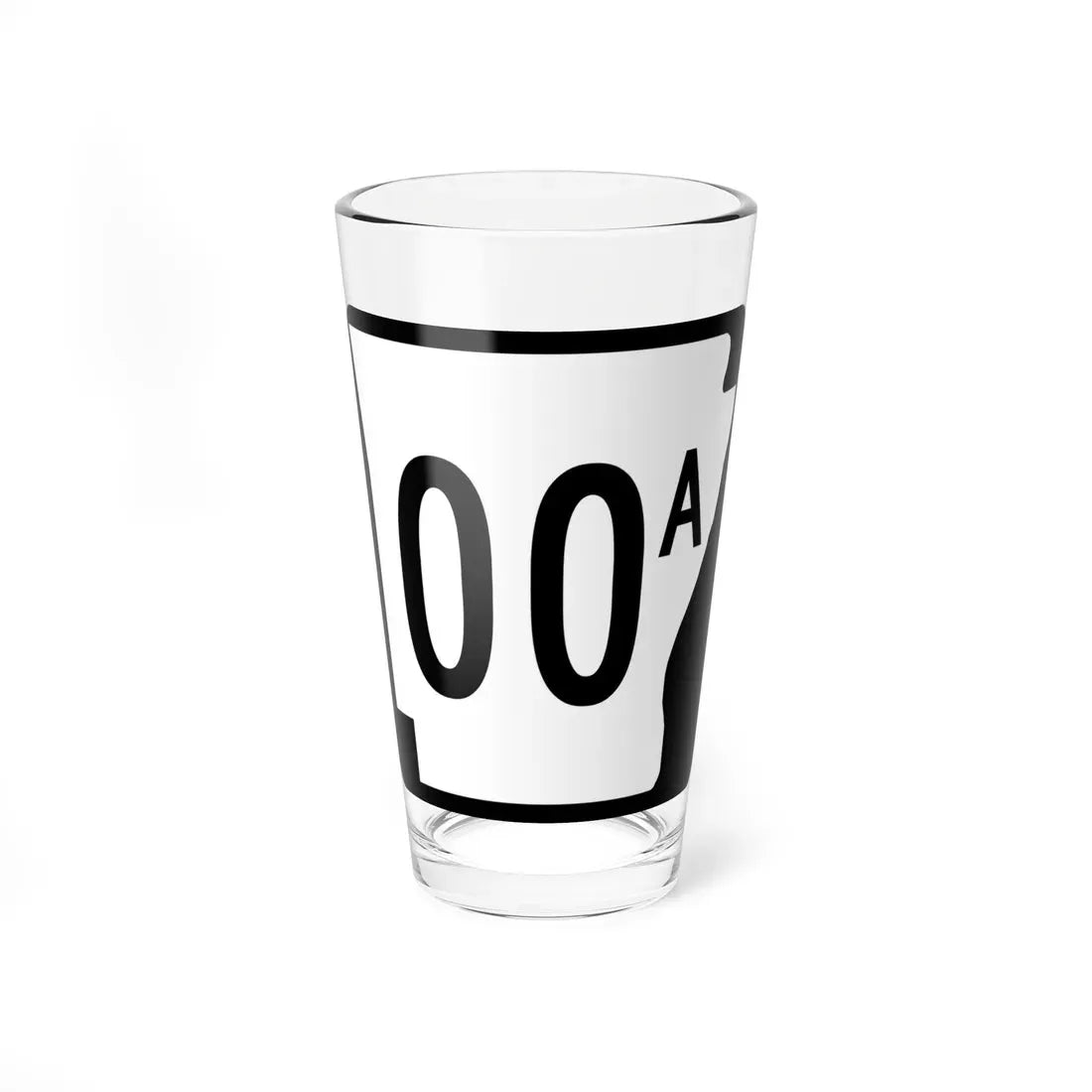 Arkansas 00 Template (Arkansas) (Road Sign) Pint Glass 16oz 16oz - Go Mug Yourself