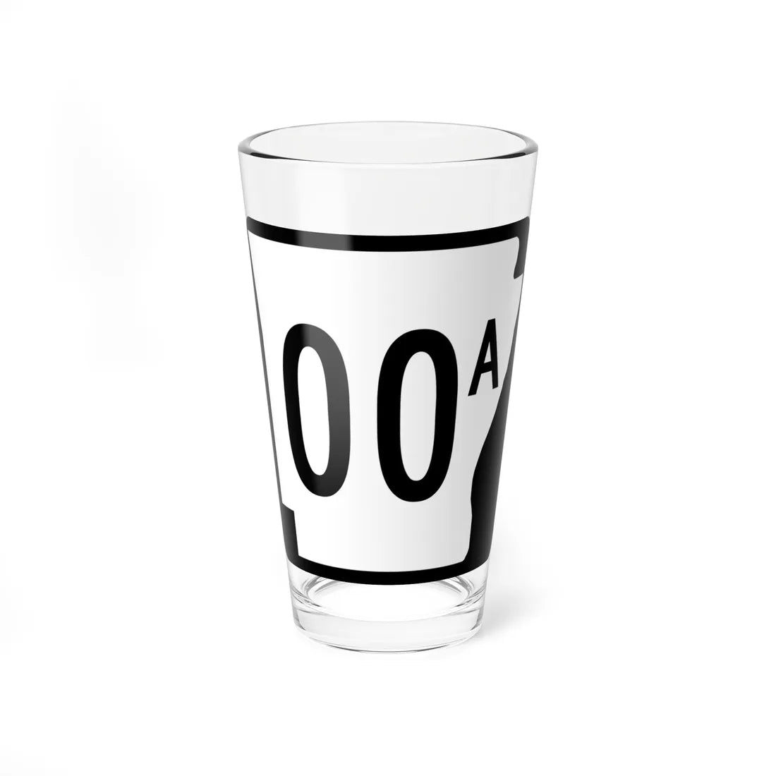 Arkansas 00 Template (Arkansas) (Road Sign) Pint Glss 16oz 16oz - Go Mug Yourself