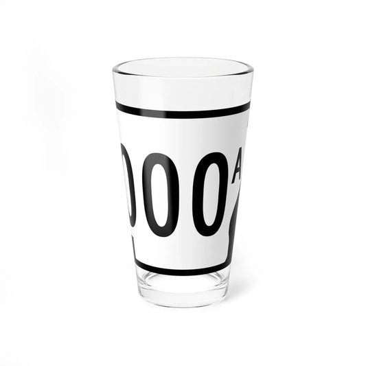Arkansas 000 Template (Arkansas) (Road Sign) Pint Glass 16oz 16oz - Go Mug Yourself