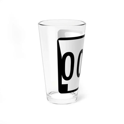 Arkansas 000 Template (Arkansas) (Road Sign) Pint Glass 16oz - Go Mug Yourself