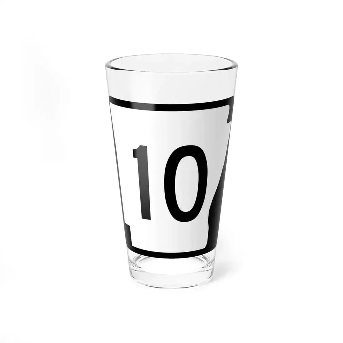 Arkansas 10 (Arkansas) (Road Sign) Pint Glass 16oz 16oz - Go Mug Yourself
